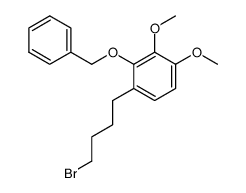 4-(2-benzyloxy-3,4-dimethoxyphenyl)-1-bromobutane结构式