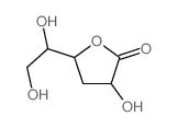 D-xylo-Hexonic acid,3-deoxy-, g-lactone Structure