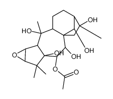 Grayanotoxane-5,6,7,10,14,16-hexol,2,3-epoxy-,6-acetate,(2beta,3beta,6beta,7alpha,14R)结构式