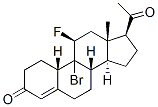 19-Norpregn-4-ene-3,20-dione, 9-bromo-11-fluoro-, (11.beta.)- structure