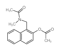 [1-[(acetyl-methyl-amino)methyl]naphthalen-2-yl] acetate结构式