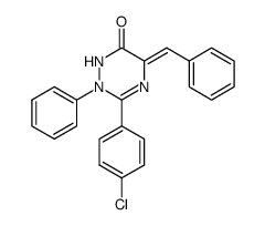 5-benzylidene-3-(4-chloro-phenyl)-2-phenyl-2,5-dihydro-1H-[1,2,4]triazin-6-one Structure