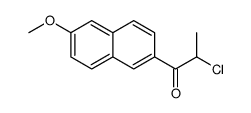 2-chloro-1-(6-methoxynaphthalen-2-yl)propan-1-one结构式