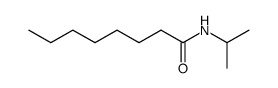 Octanamide, N-(1-Methylethyl)- Structure