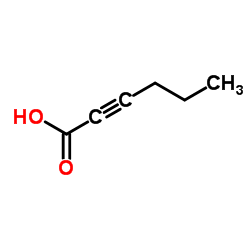 2-Hexynoic acid structure