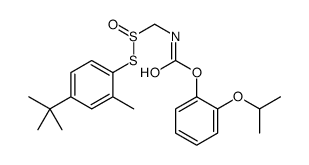 Carbamic acid, (((4-(1,1-dimethylethyl)-2-methylphenyl)thio)sulfinyl)m ethyl-, 2-(1-methylethoxy)phenyl ester structure