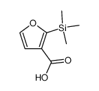 2-Trimethylsilyl-3-furancarboxylic acid结构式