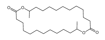 13,26-dimethyl-1,14-dioxacyclohexacosane-2,15-dione Structure