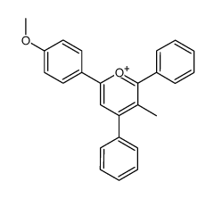 6-(4-methoxyphenyl)-3-methyl-2,4-diphenylpyrylium Structure