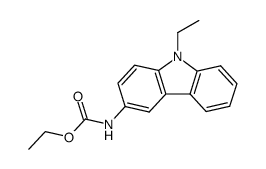 carbethoxyamino-3 ethyl-9 carbazole Structure