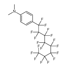 4-(1,1,2,2,3,3,4,4,5,5,6,6,7,7,8,8,8-heptadecafluorooctyl)-N,N-dimethylaniline结构式