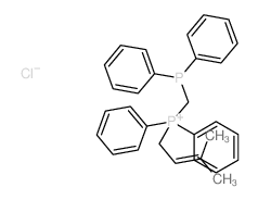 Phosphonium,[(diphenylphosphino)methyl](3-methyl-2-buten-1-yl)diphenyl-, chloride (1:1) Structure