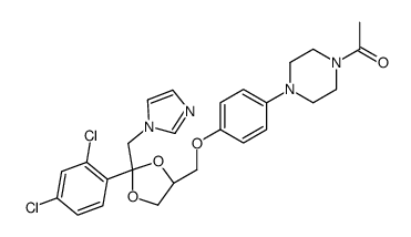 1-[4-[4-[[(2R,4R)-2-(2,4-dichlorophenyl)-2-(imidazol-1-ylmethyl)-1,3-dioxolan-4-yl]methoxy]phenyl]piperazin-1-yl]ethanone picture