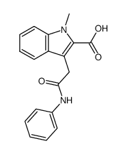 1-methyl-3-(2-oxo-2-(phenylamino)ethyl)-1H-indole-2-carboxylic acid Structure