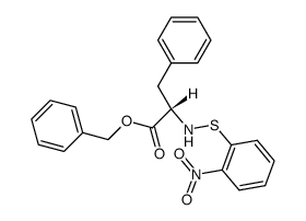 benzyl ((2-nitrophenyl)thio)-L-phenylalaninate结构式