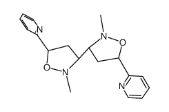 cis-cis-3,3'-bis(2-methyl-5-(2-pyridyl))isoxazolidine结构式