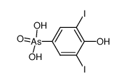 (4-hydroxy-3,5-diiodo-phenyl)-arsonic acid Structure