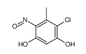 4-chloro-5-methyl-6-nitroso-resorcinol Structure