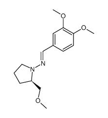 [1-(3,4-dimethoxyphenyl)-meth-(1E)-ylidene]-((2R)-2-methoxymethylpyrrolidin-1-yl)-amine structure