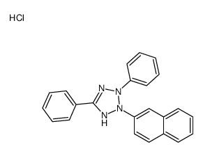 3-naphthalen-2-yl-2,5-diphenyl-1H-tetrazol-1-ium,chloride Structure