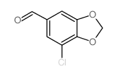 7-chloro-1,3-benzodioxole-5-carbaldehyde Structure