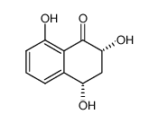 (-)-(2R,4S)-3,4-dihydro-2,4,8-trihydroxynaphthalen-1(2H)-one Structure