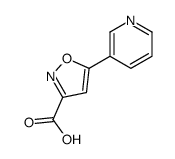 5-(3-吡啶基)异噁唑-3-甲酸结构式