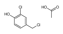 acetic acid,2-chloro-4-(chloromethyl)phenol结构式