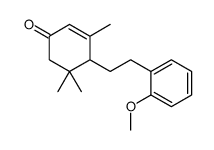 4-[2-(2-methoxyphenyl)ethyl]-3,5,5-trimethylcyclohex-2-en-1-one结构式