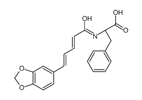 (2S)-2-[[(2E,4E)-5-(1,3-benzodioxol-5-yl)penta-2,4-dienoyl]amino]-3-phenylpropanoic acid Structure