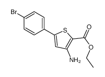 3-AMINO-5-(4-BROMO-PHENYL)-THIOPHENE-2-CARBOXYLIC ACID ETHYL ESTER Structure