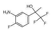 2-(3-amino-4-fluorophenyl)-1,1,1-trifluoropropan-2-ol Structure