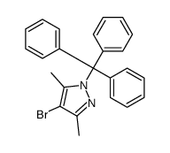 4-bromo-3,5-dimethyl-1-tritylpyrazole structure