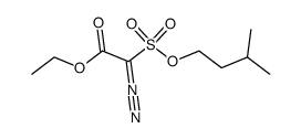 Diazo-(3-methyl-butoxysulfonyl)-acetic acid ethyl ester结构式