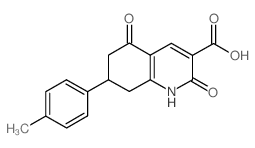 7-(4-Methylphenyl)-2,5-dioxo-1,2,5,6,7,8-hexahydroquinoline-3-carboxylic acid结构式