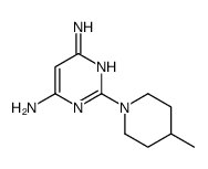 2-(4-methylpiperidin-1-yl)pyrimidine-4,6-diamine Structure