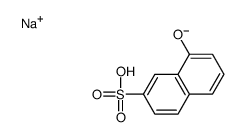 sodium 8-hydroxynaphthalene-2-sulphonate结构式