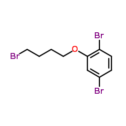 1,4-Dibromo-2-(4-bromobutoxy)benzene结构式