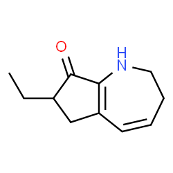 7-Ethyl-2,3,6,7-tetrahydrocyclopent[b]azepin-8(1H)-one Structure