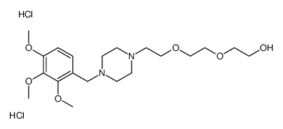 2-[2-[2-[4-[(2,3,4-trimethoxyphenyl)methyl]piperazin-1-yl]ethoxy]ethoxy]ethanol,dihydrochloride结构式