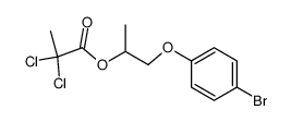 2,2-dichloro-propionic acid-[β-(4-bromo-phenoxy)-isopropyl ester]结构式