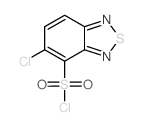 5-chloro-2,1,3-benzothiadiazole-4-sulfonyl chloride(SALTDATA: FREE) structure