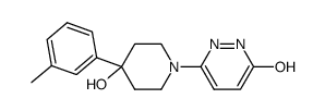 6-[4-hydroxy-4-(3-methylphenyl)-1-piperidinyl]-3-pyridazinol Structure