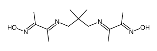 3,6,6,9-tetramethyl-4,8-diaza-3,8-undecadiene-2,10-dione dioxime结构式