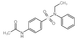 N-[4-[ethyl(phenyl)sulfamoyl]phenyl]acetamide Structure