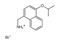 (4-propan-2-yloxynaphthalen-1-yl)methylazanium bromide structure