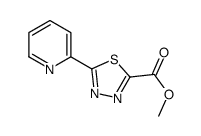 5-(吡啶-2-基)-1,3,4-噻二唑-2-羧酸甲酯结构式