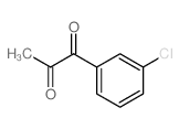 1-(3-chlorophenyl)propane-1,2-dione structure