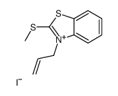 2-methylsulfanyl-3-prop-2-enyl-1,3-benzothiazol-3-ium,iodide结构式