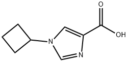 1-Cyclobutyl-1H-imidazole-4-carboxylicacid Structure